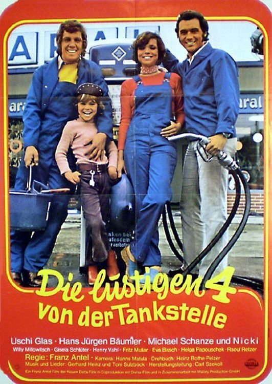 Poster za film  Die lustigen Vier von der Tankstelle 